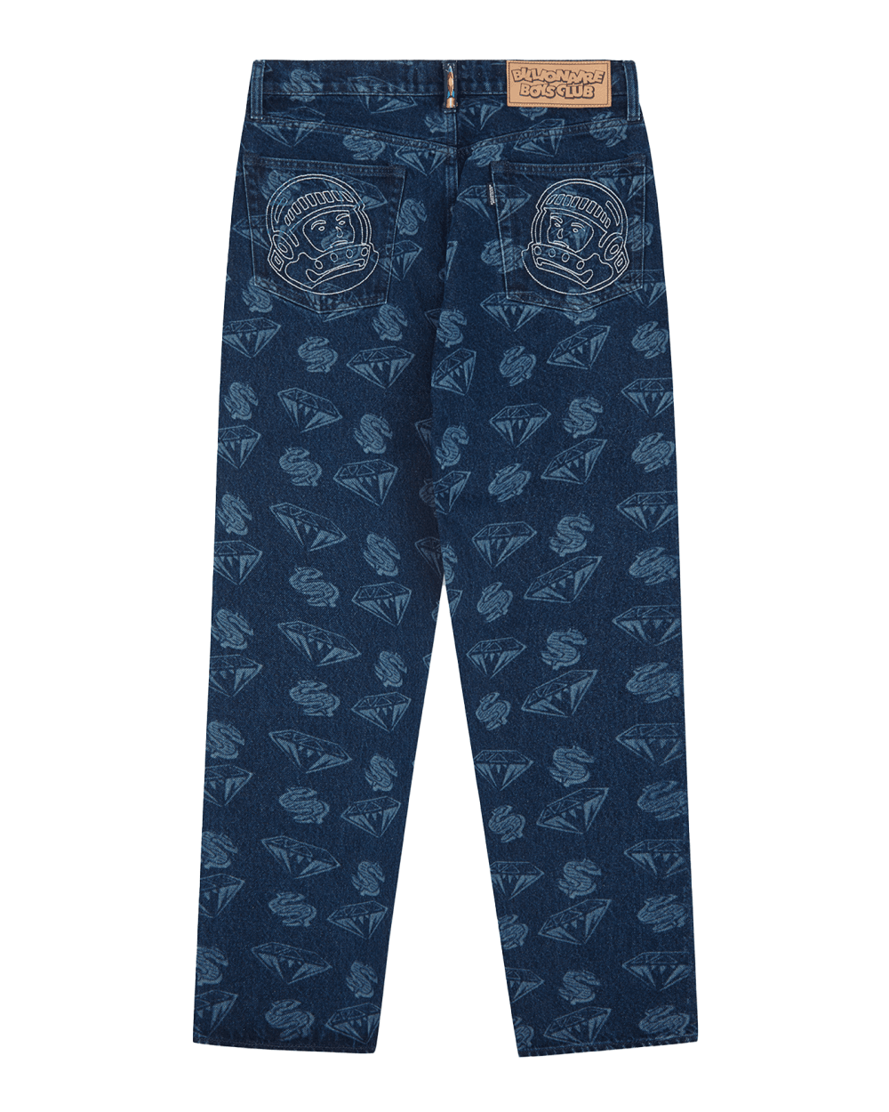 Billionaire Boys Club Blue Printed Denim Shorts - Indigo