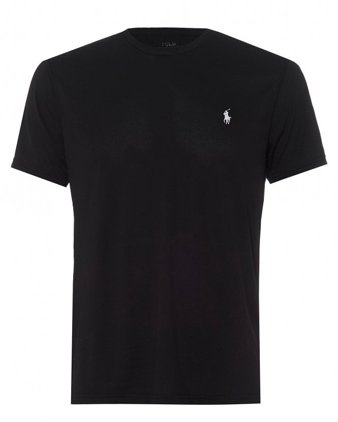 Ralph Lauren Mens Polo Player T Shirt Black Slim Fit Tee 